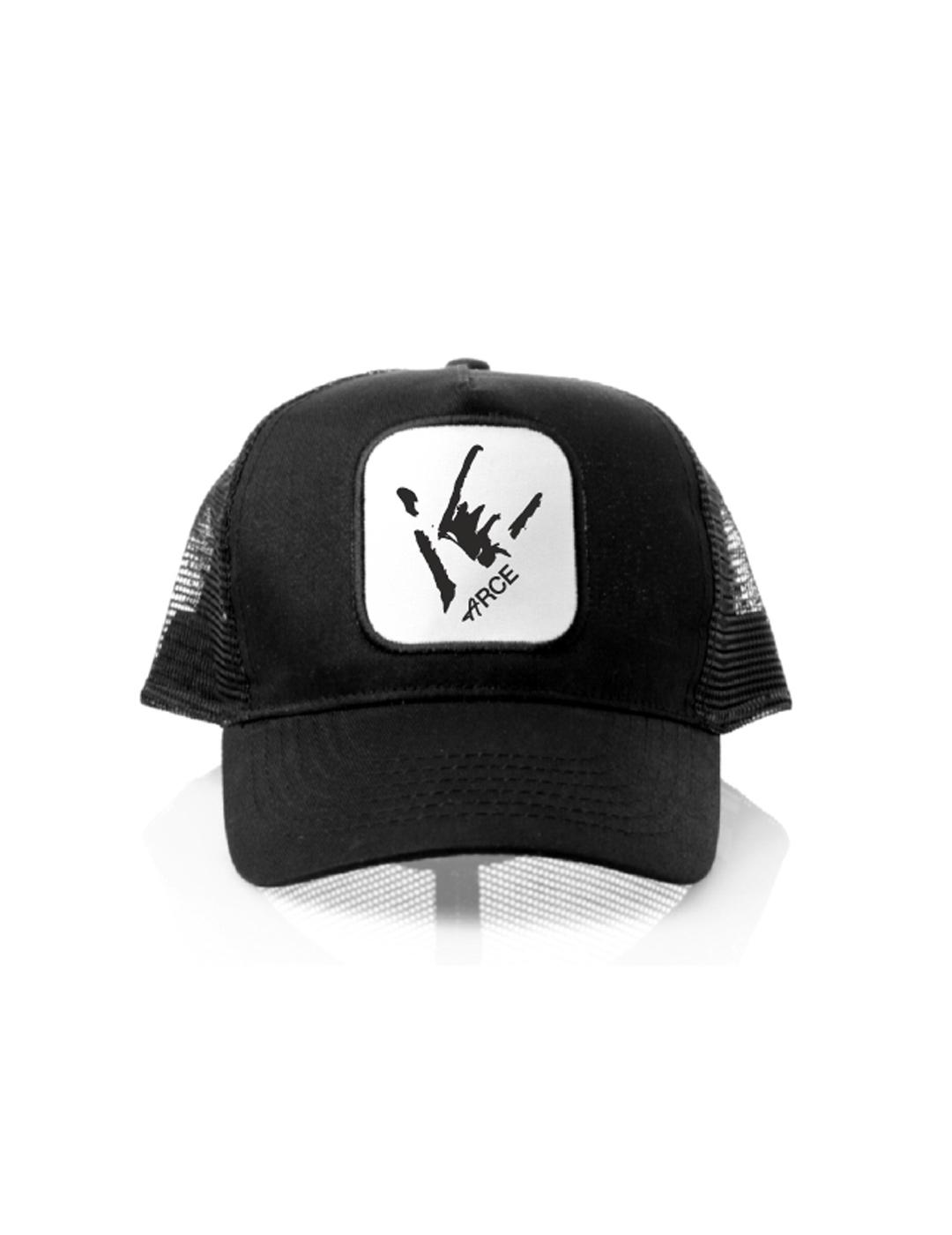 Gorra negra unisex con logo de Arce Perro Viejo